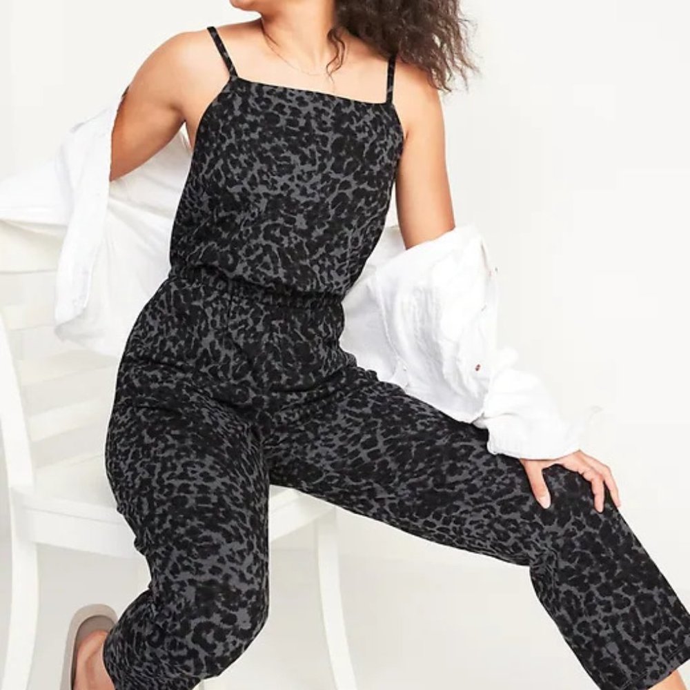 *SOLD* Leopard Jumpsuit - Picture 2 of 4